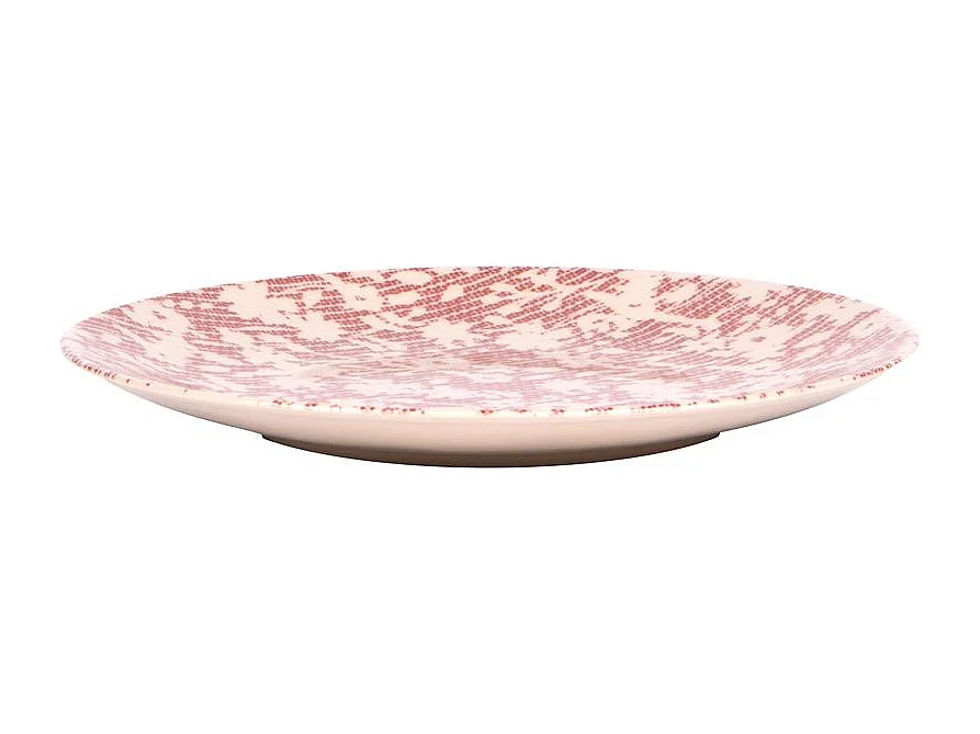 Assiette plate Léa rouge 27 cm (lot de 6)