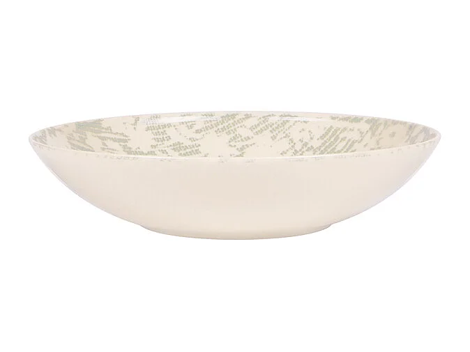 Assiette creuse Léa verte 22 cm (lot de 6)