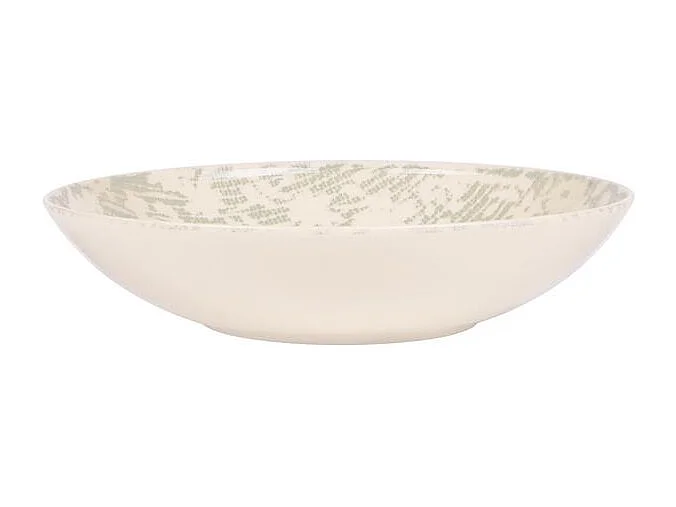 Assiette creuse Léa verte 22 cm (lot de 6)