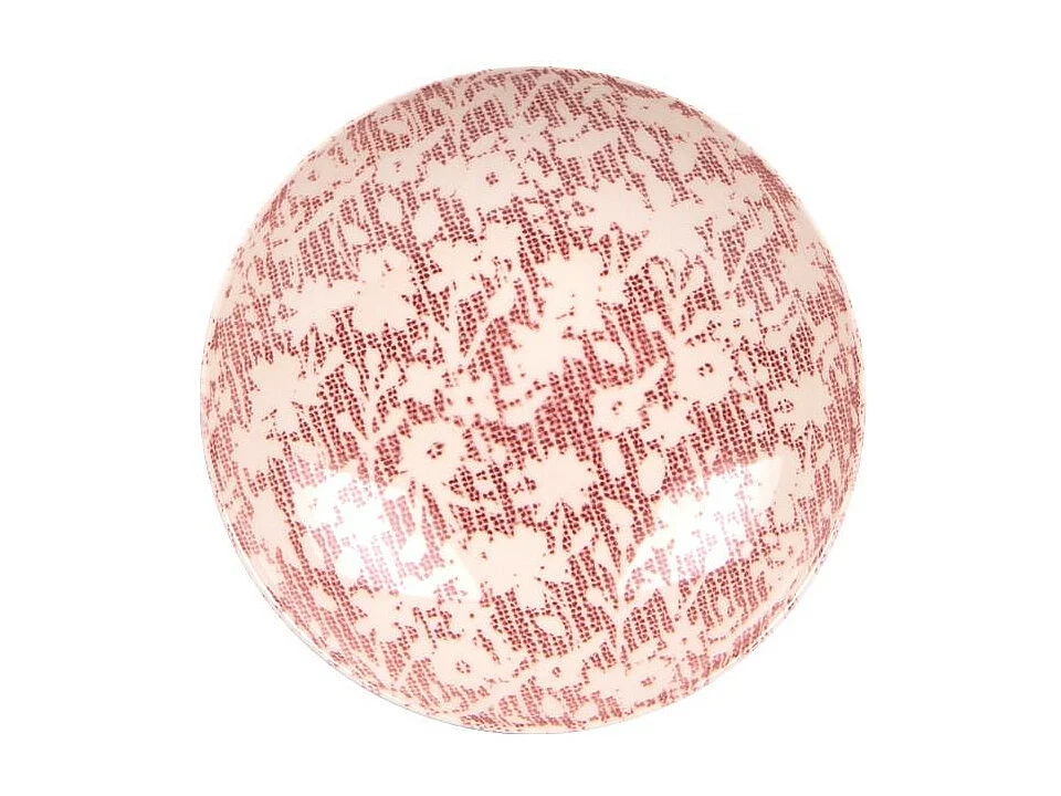 Assiette creuse Léa rouge 22 cm (lot de 6)