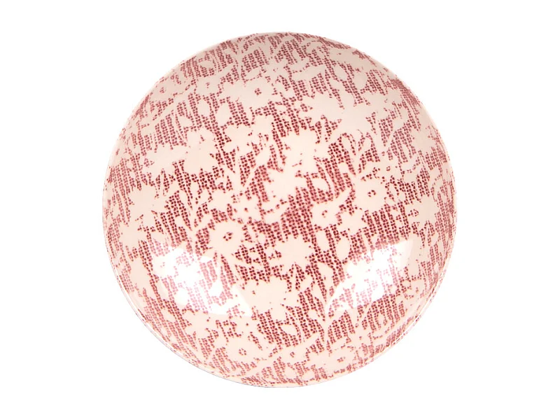 Assiette creuse Léa rouge 22 cm (lot de 6)