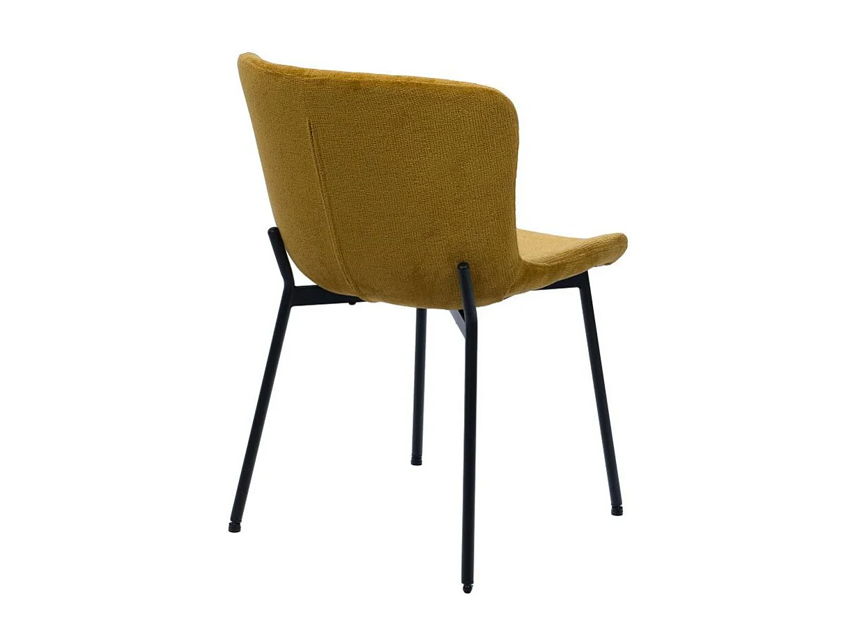 Chaise Arabelle jaune (lot de 2)