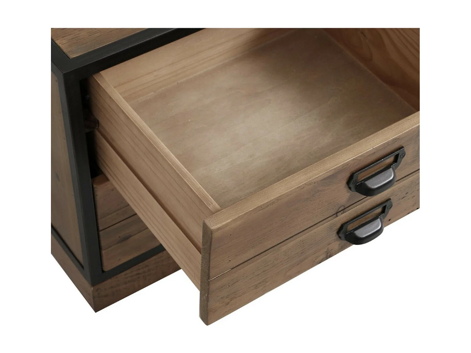 Meuble de rangement 2 tiroirs Bois Marron - Manufacture Interior's