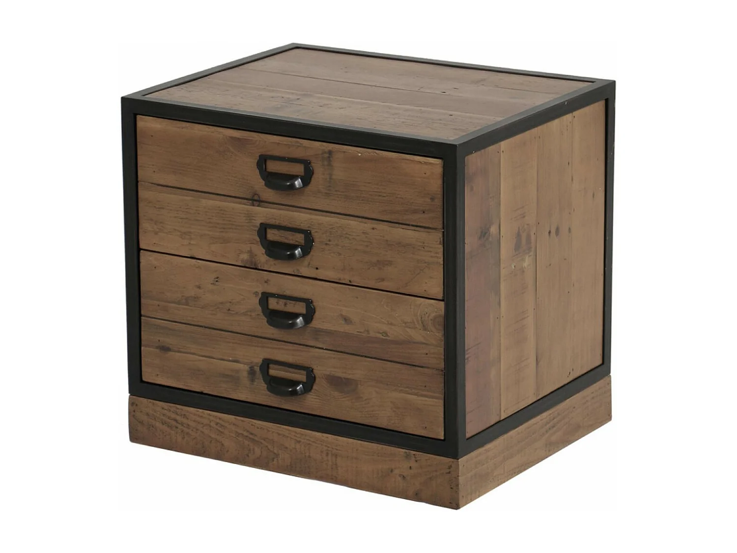 Meuble de rangement 2 tiroirs Bois Marron - Manufacture Interior's