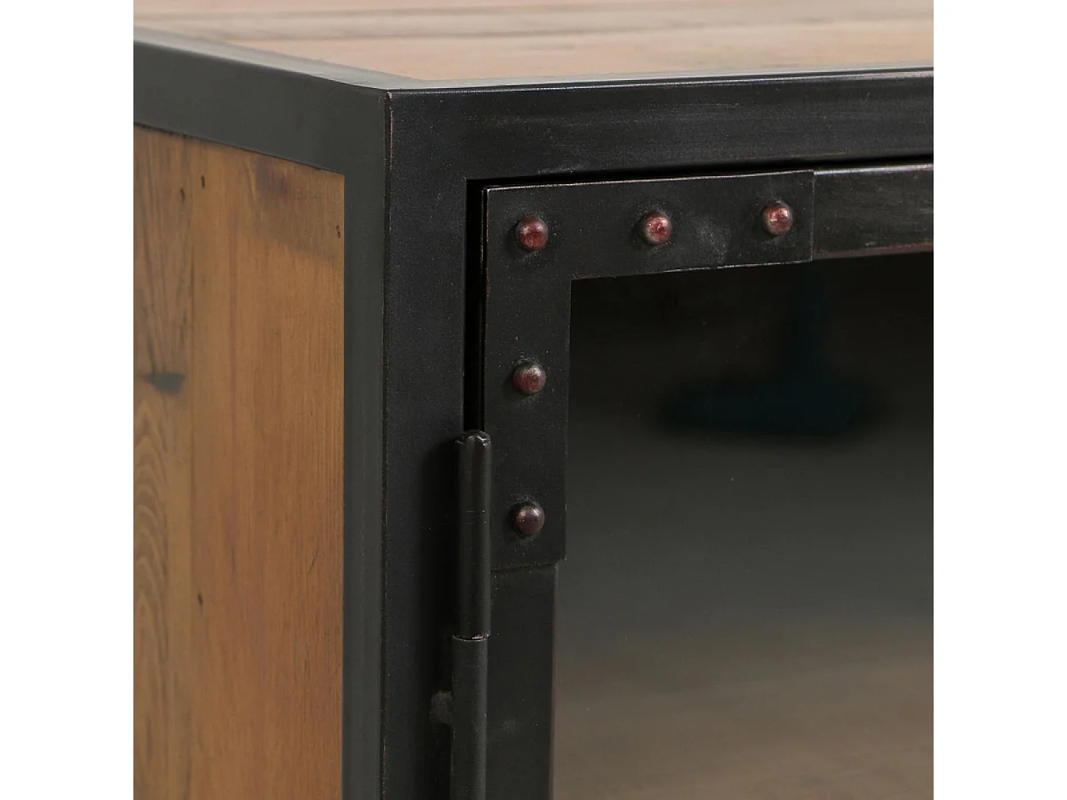 Meuble de rangement 2 portes Bois Marron - Manufacture Interior's