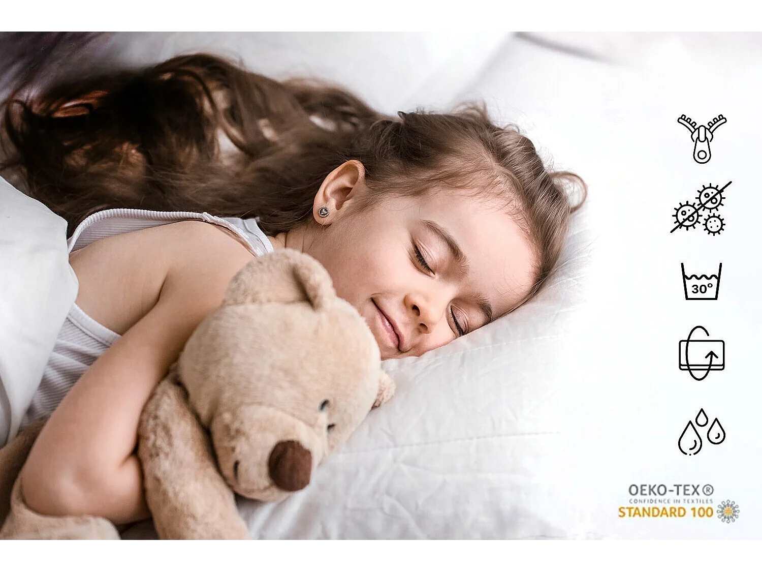 Lit enfant rembourré ERYK 160x80 avec tiroir + matelas