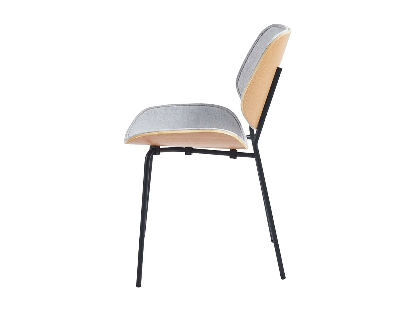 Chaise Atlanta grise chène (lot de 2)