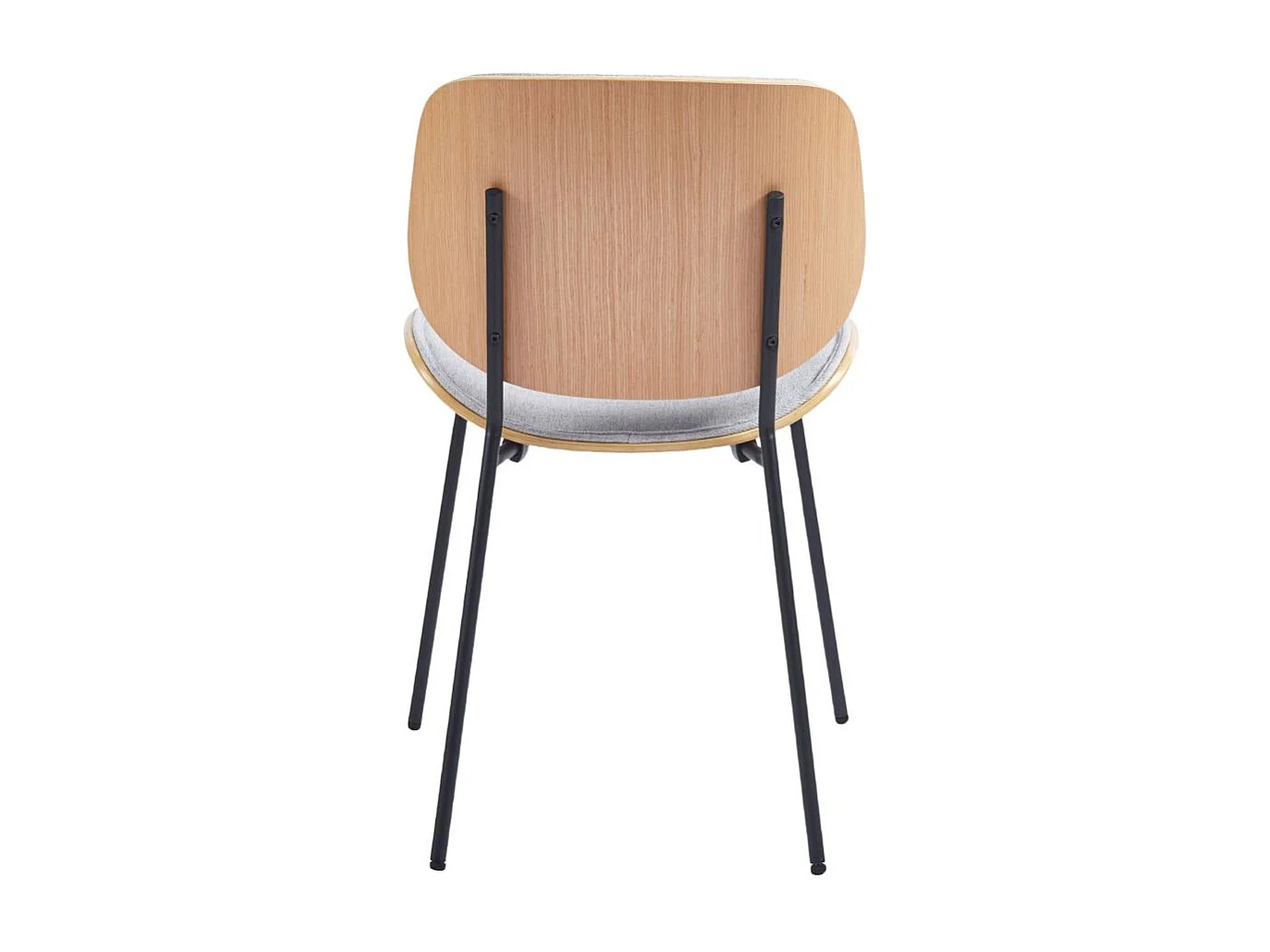 Chaise Atlanta grise chène (lot de 2)