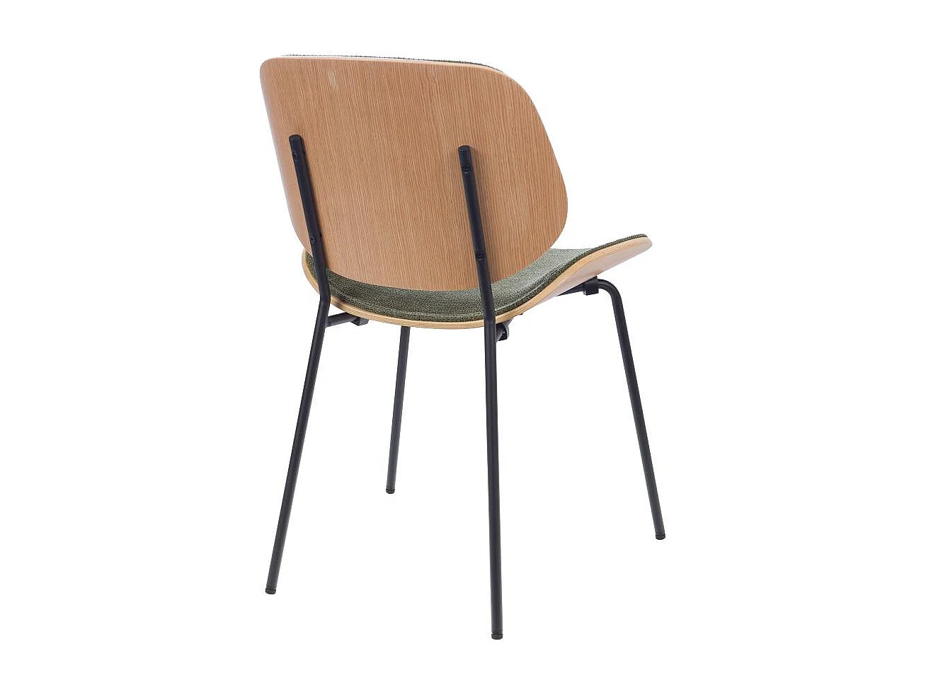 Chaise Atlanta verte chêne (lot de 2)