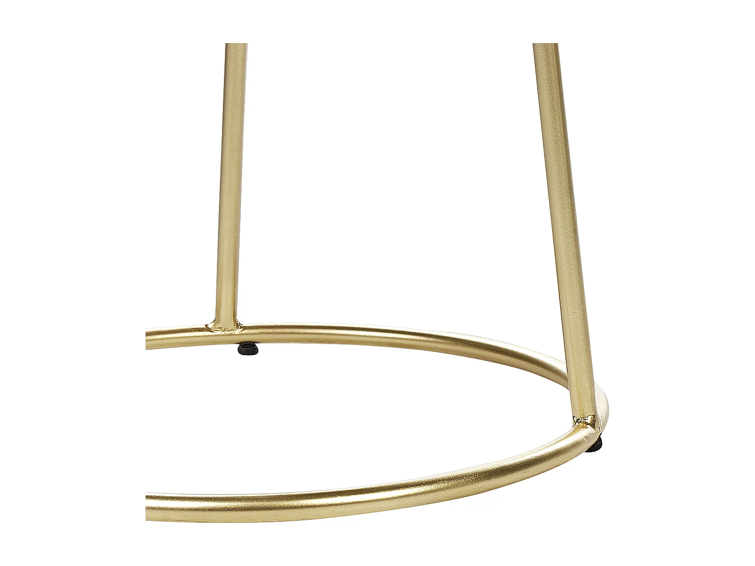 Hocker DELCO Fluweel Lichtbeige