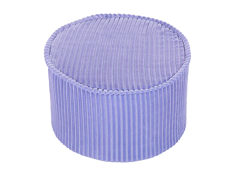 Poef ZIKRIA Fluweel Lichtviolet 40 cm 40 cm 25 cm