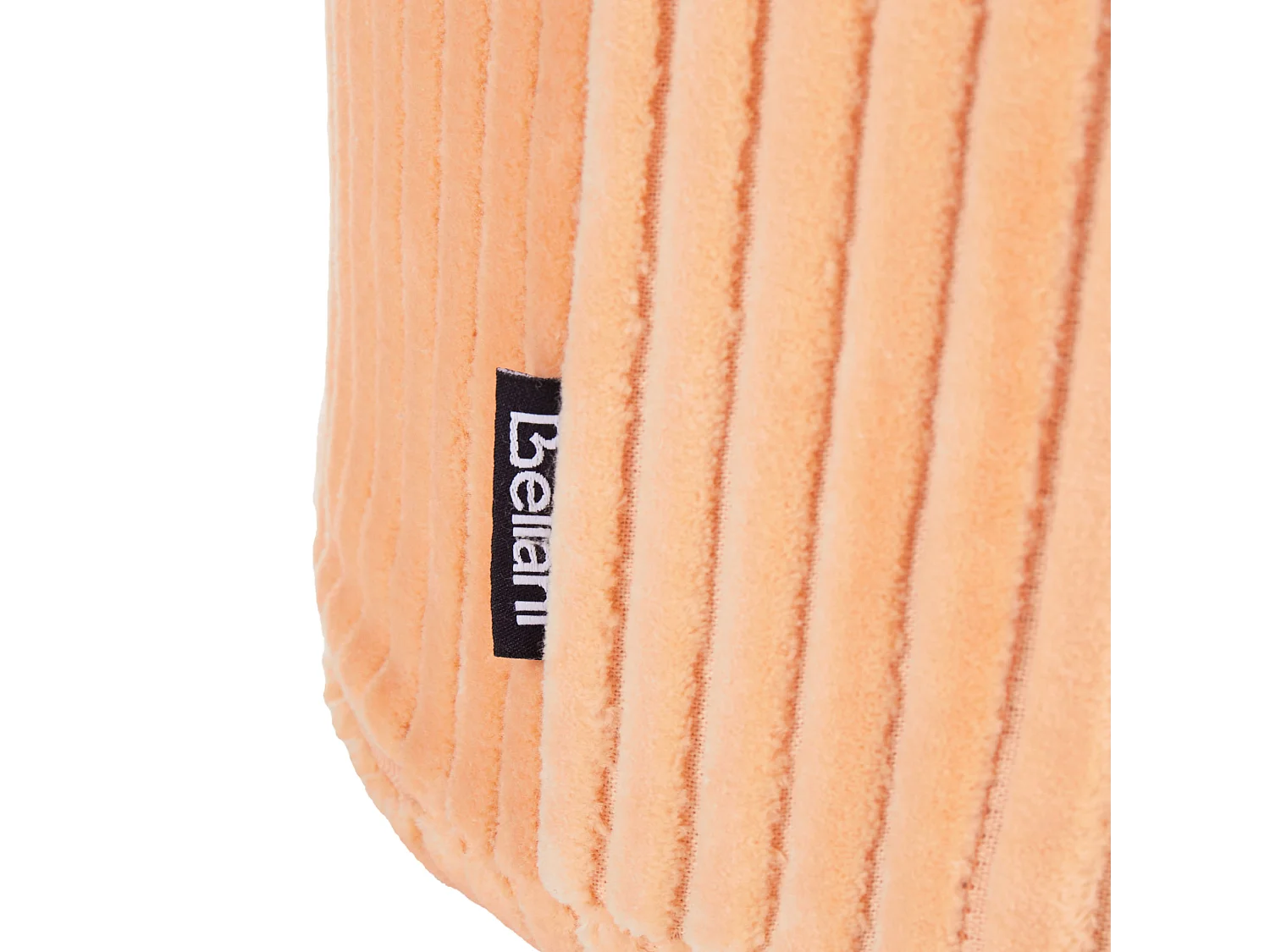 Pouf ZIKRIA Velluto Rosa pesca 40 cm 40 cm 25 cm