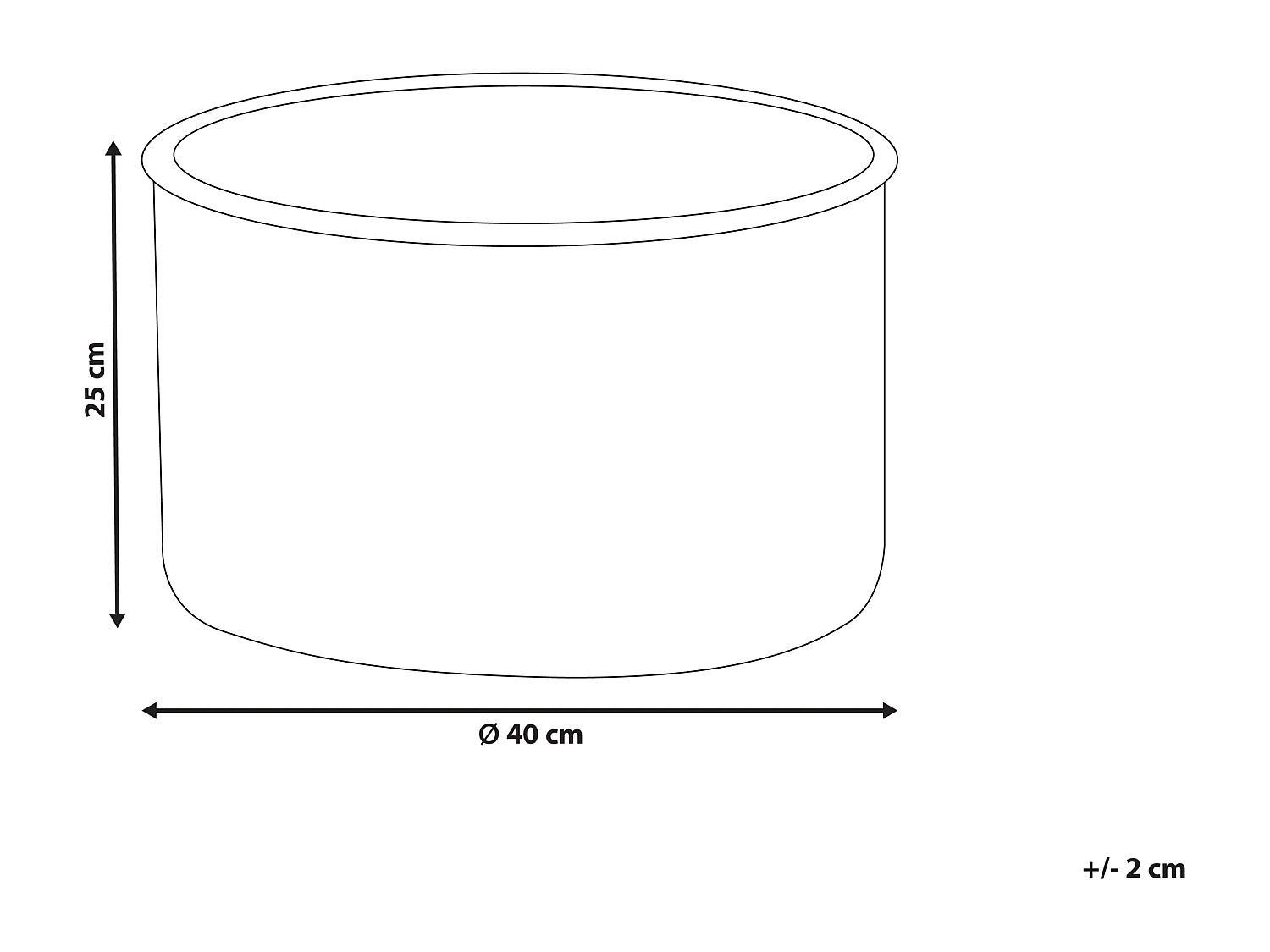 Poef ZIKRIA Fluweel Lichtbeige 40 cm 40 cm 25 cm