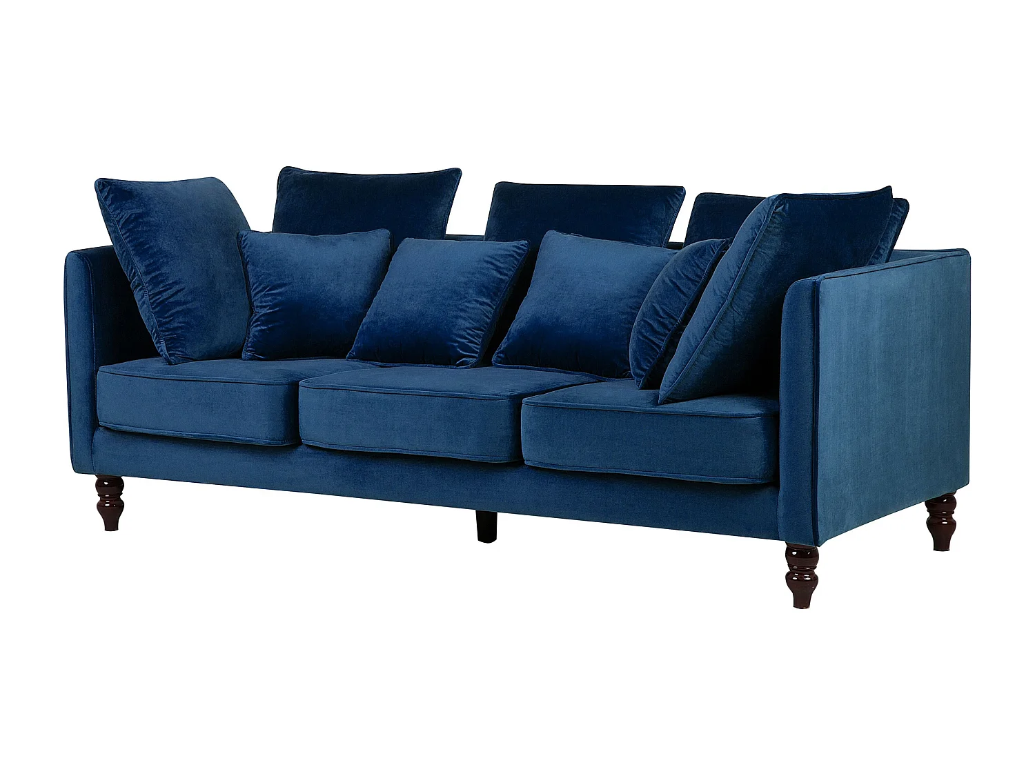 Canapé FENSTAD Velours Bleu marine 3 places