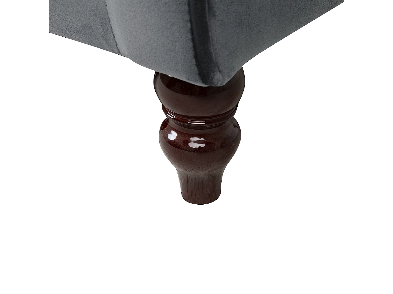 Sofa FENSTAD Welur Szary dla 3 osób