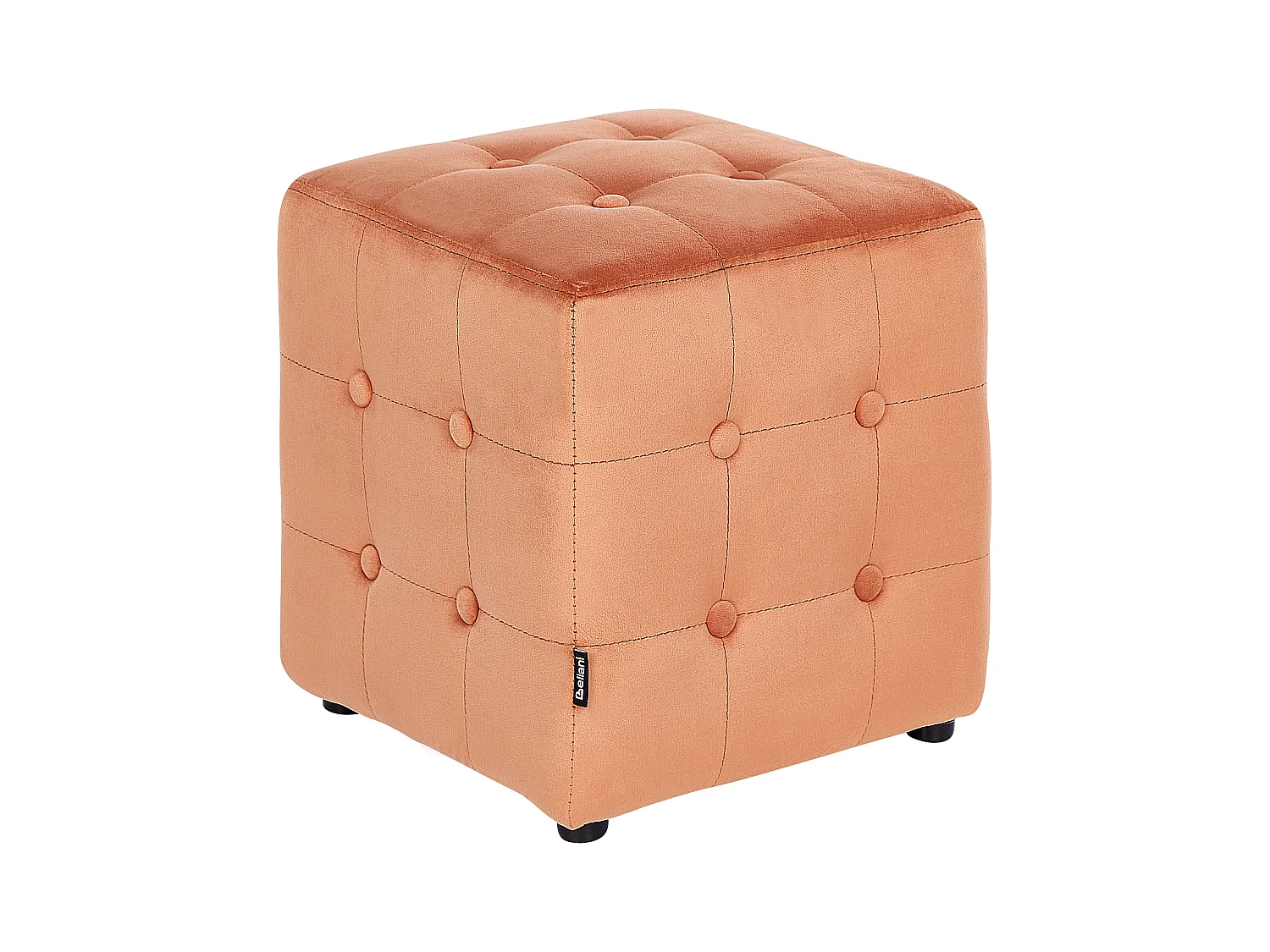 Pouf WISCONSIN Velours Orange