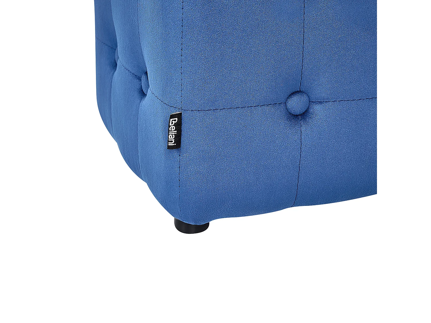 Pouf WISCONSIN Velours Bleu