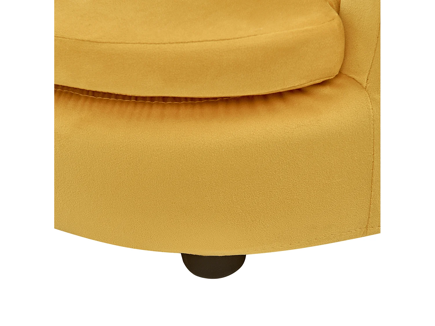 Kindersessel Samtstoff gelb Kronenform VEGA