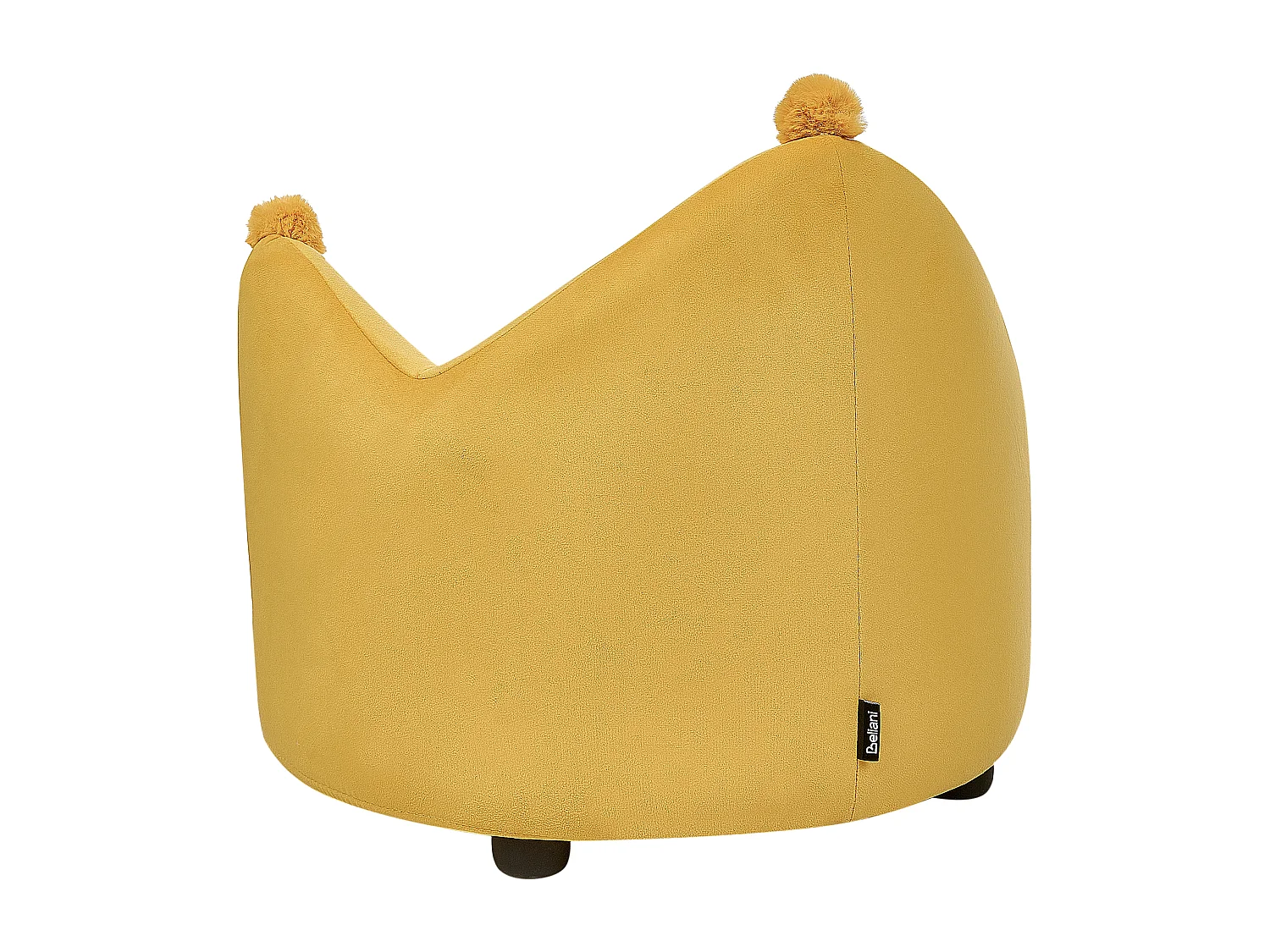 Chaise pour enfant Couronne VEGA Velours Jaune