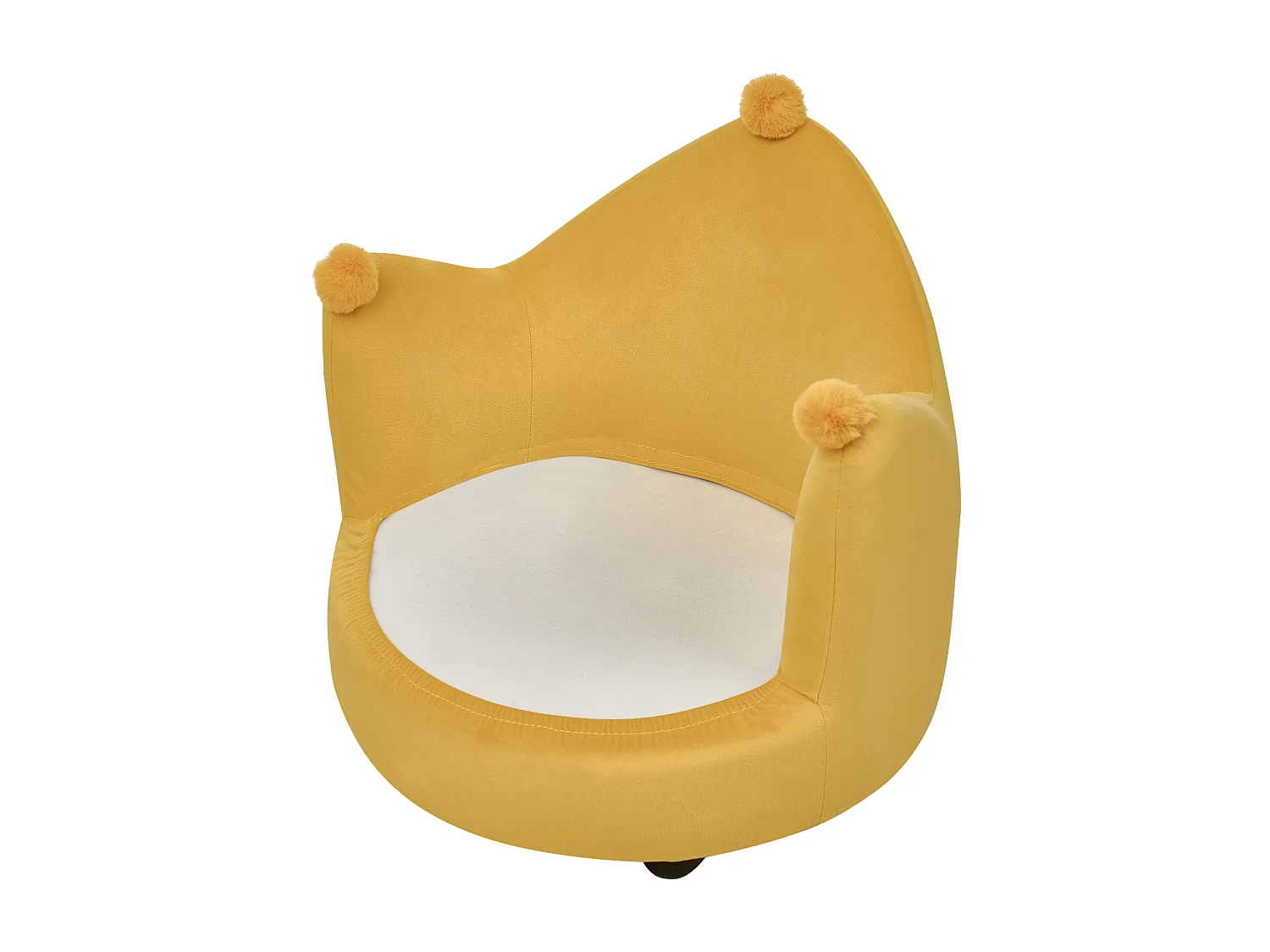 Chaise pour enfant Couronne VEGA Velours Jaune