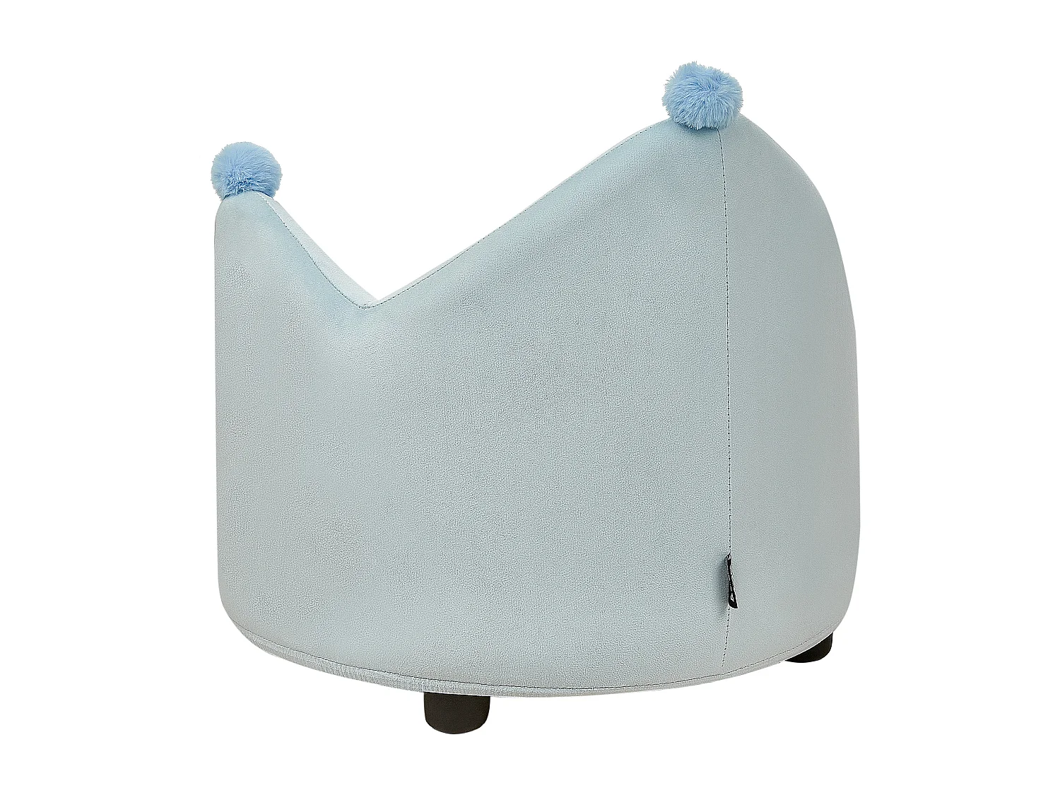 Chaise pour enfant Couronne VEGA Velours Bleu clair
