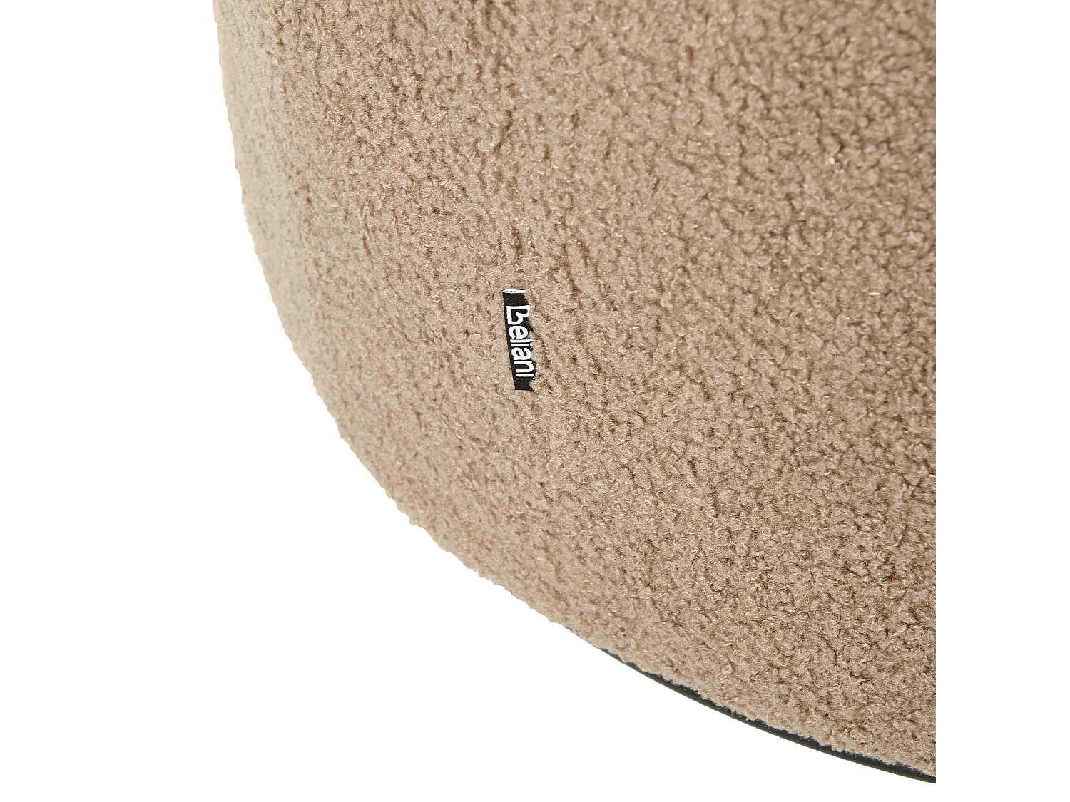 Fauteuil pivotant DAVIK Bouclé Taupe