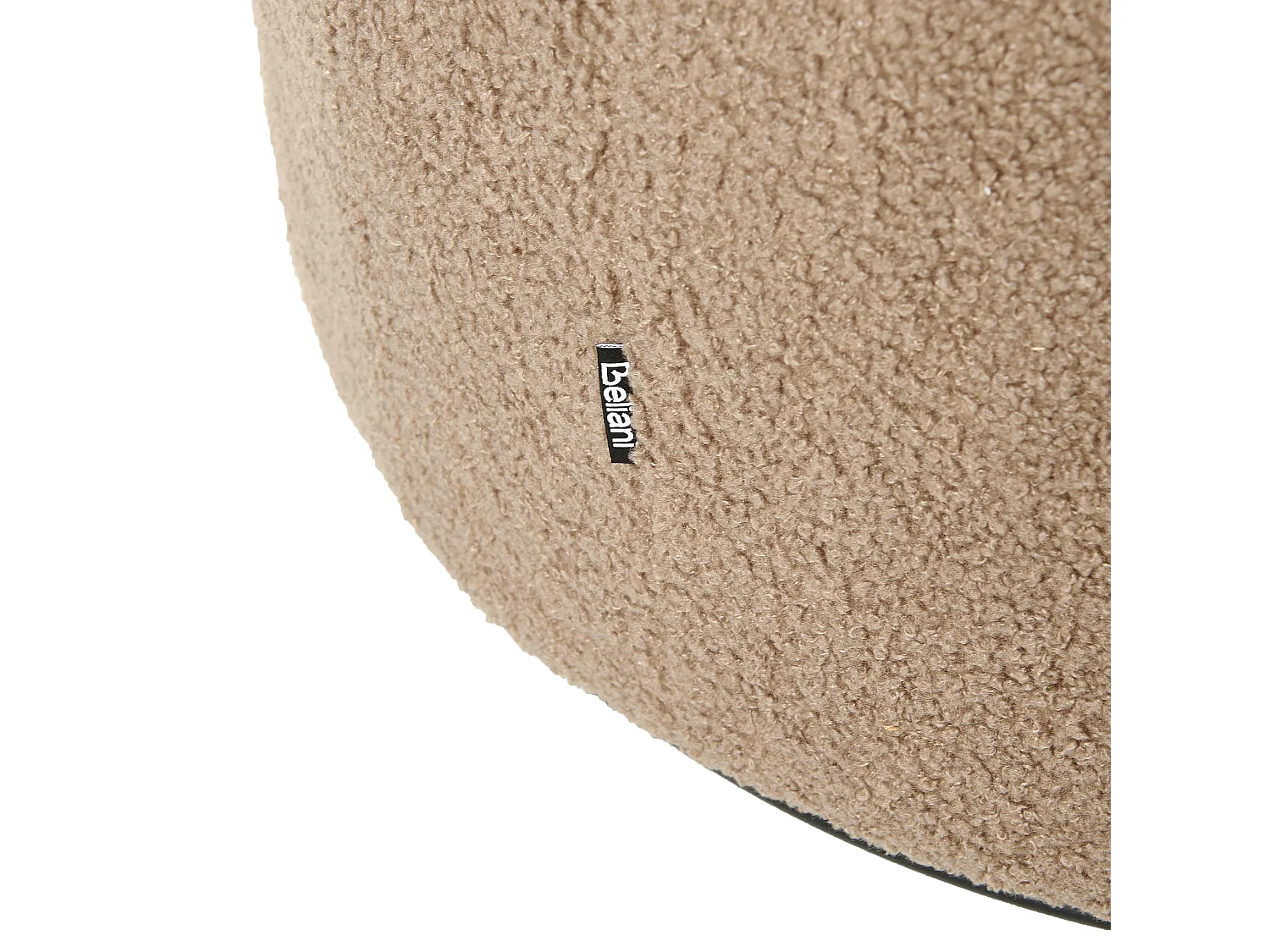 Fauteuil pivotant DAVIK Bouclé Taupe