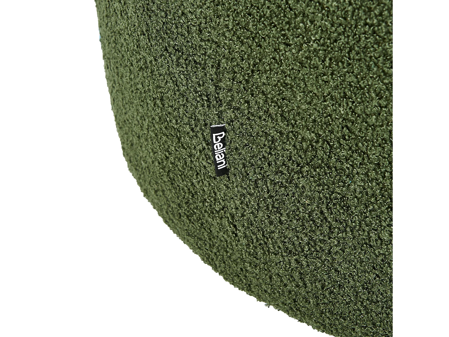 Fauteuil pivotant DAVIK Bouclé Vert foncé