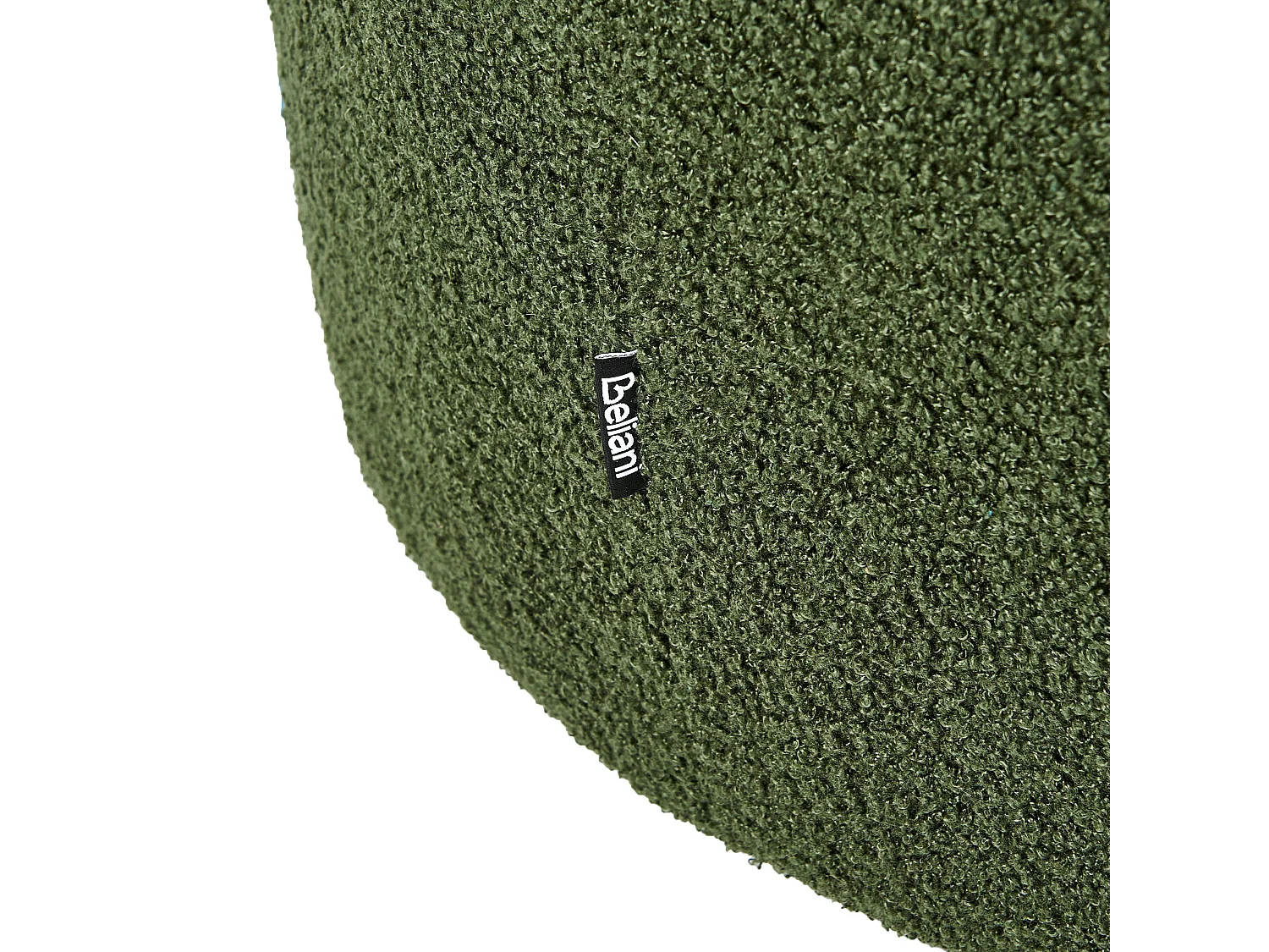 Fauteuil pivotant DAVIK Bouclé Vert foncé