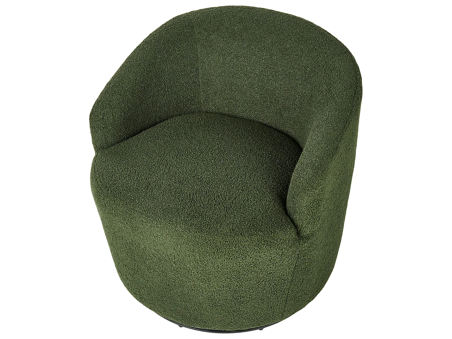 Draaifauteuil DAVIK Bouclé Donkergroen