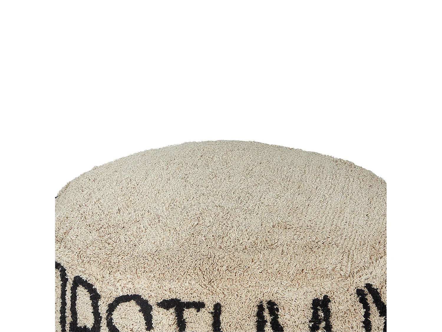 Poef TWINSPUR Katoen Beige 60 cm 60 cm 20 cm