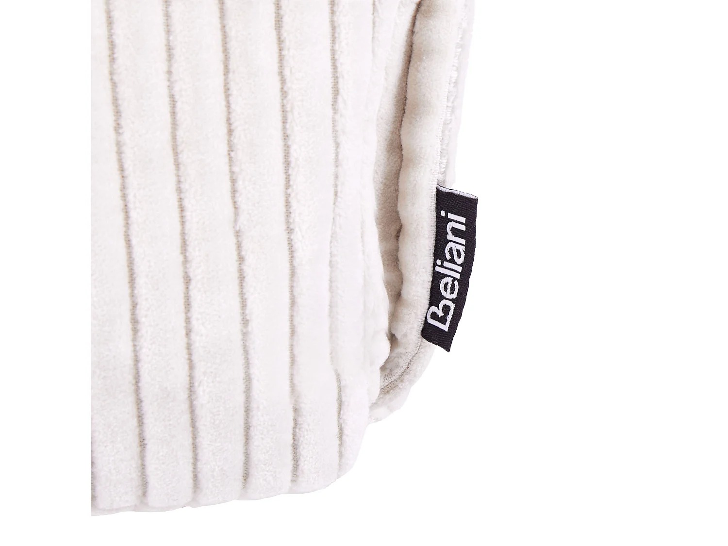 Pouf ALLOZAI Velours Beige clair