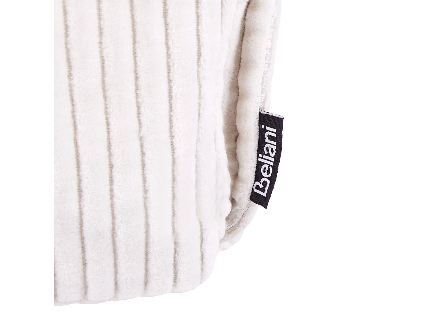 Pouf ALLOZAI Velours Beige clair