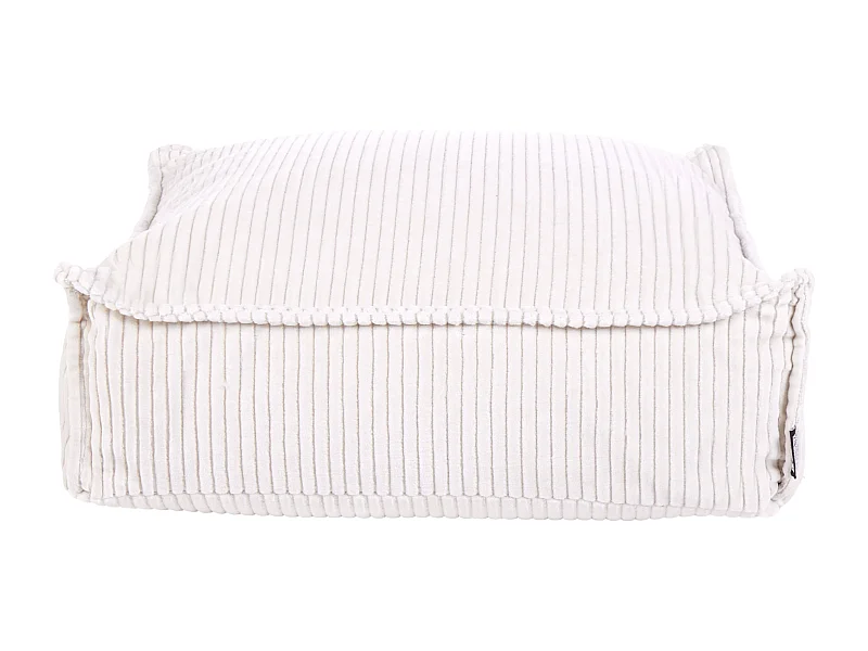 Pouf ALLOZAI Velours Beige clair