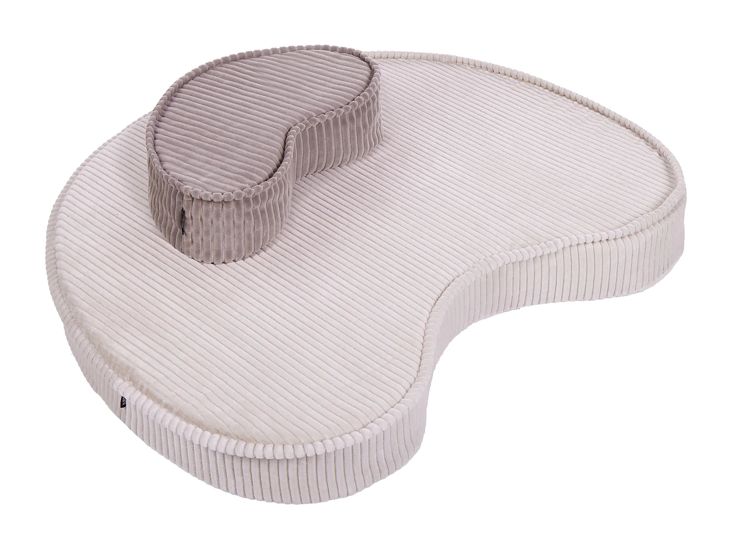 Pouf NILI Velours Beige clair