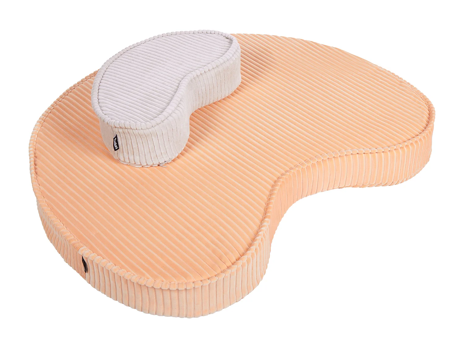 Pouf NILI Velluto Rosa pesca 90/40 cm 75/25 cm 10 cm