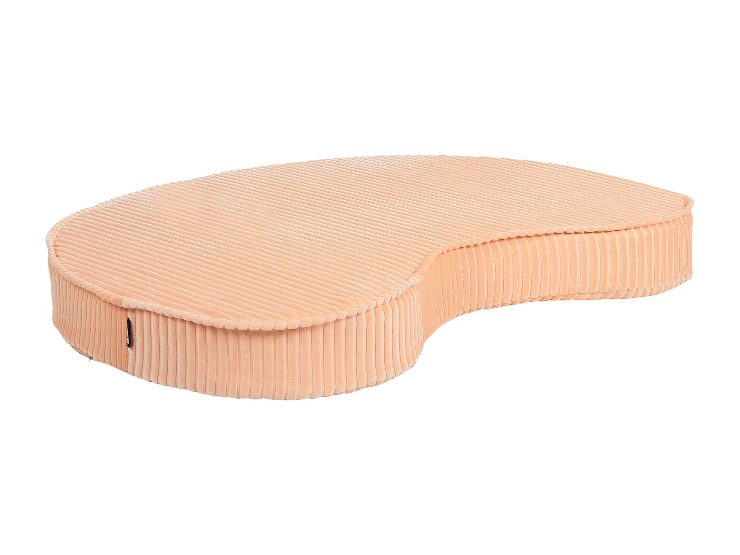 Pouf NILI Velours Rose pêche