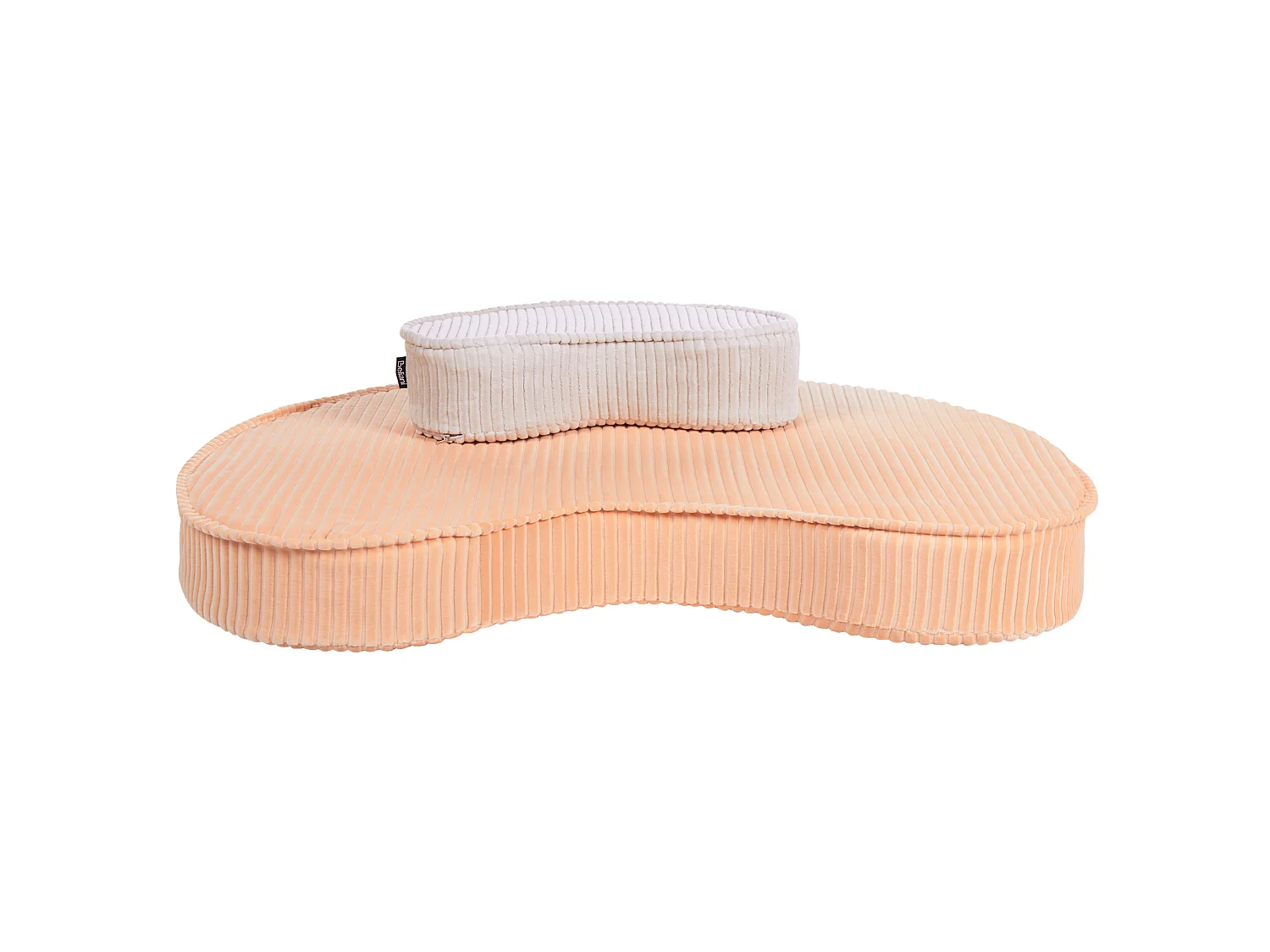 Pouf NILI Velours Rose pêche