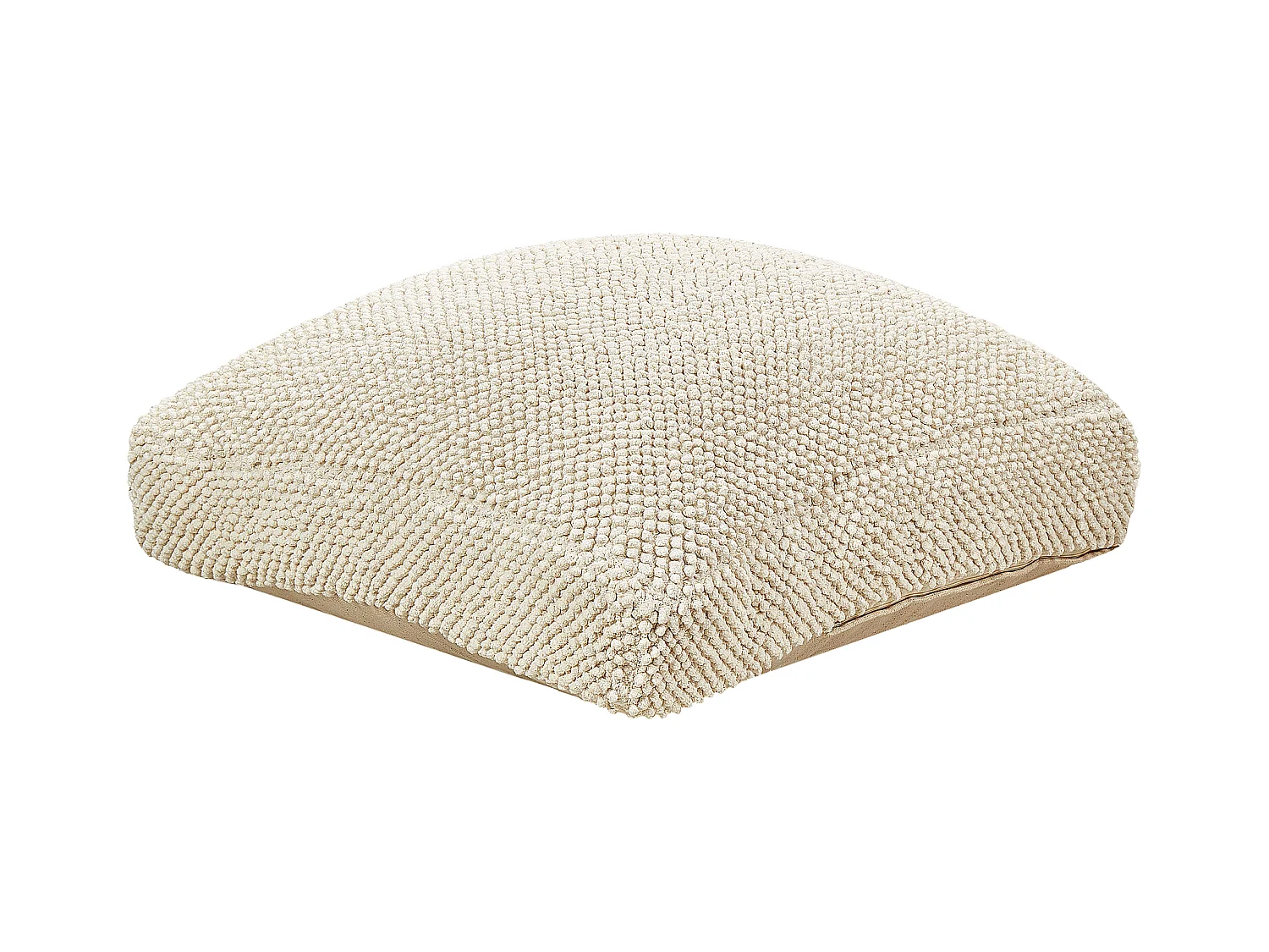 Pouf JOARA Coton Beige 70 cm 70 cm 15 cm