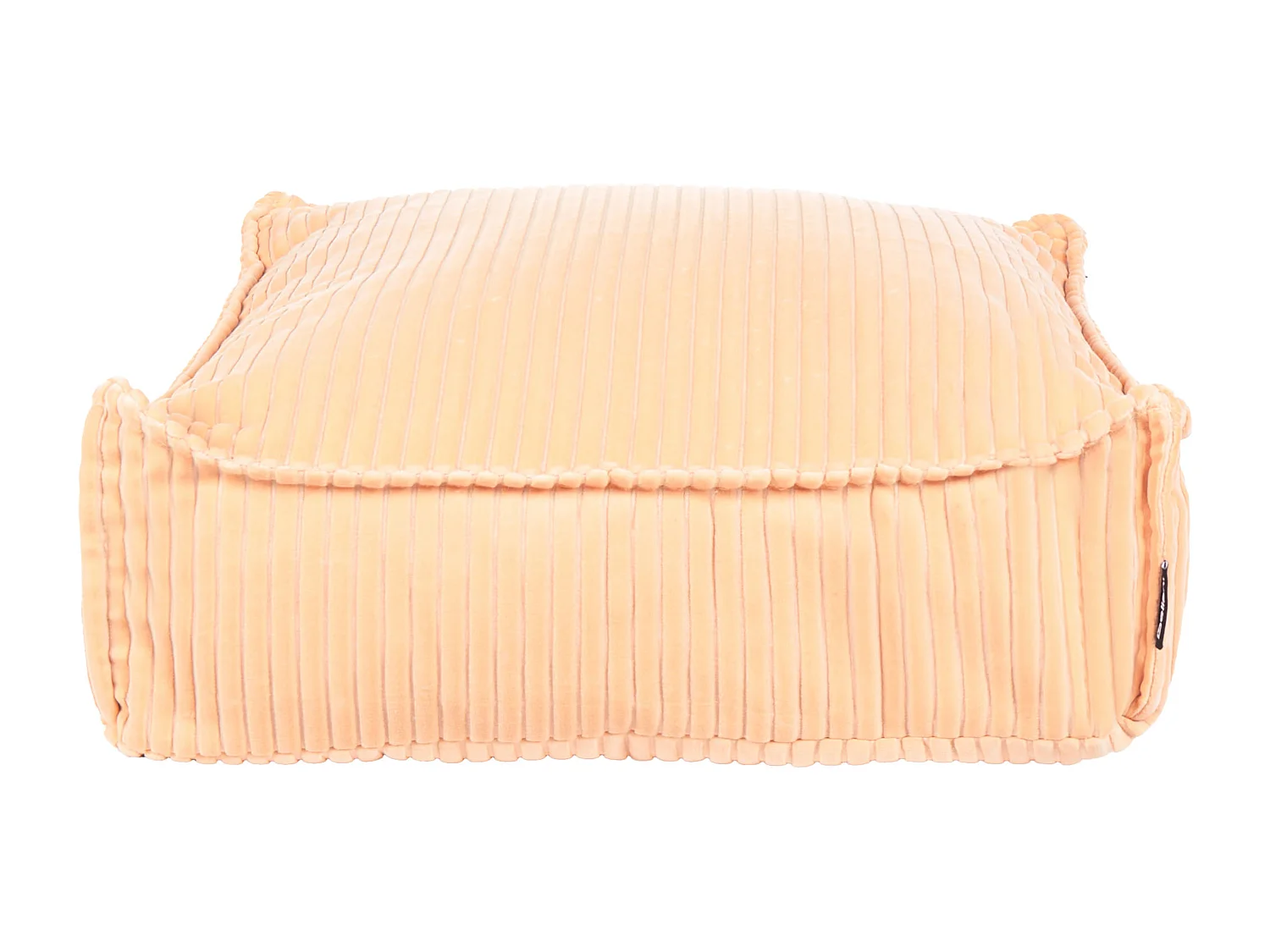 Puf ALLOZAI Terciopelo Rosa melocotón 55 cm 55 cm 20 cm