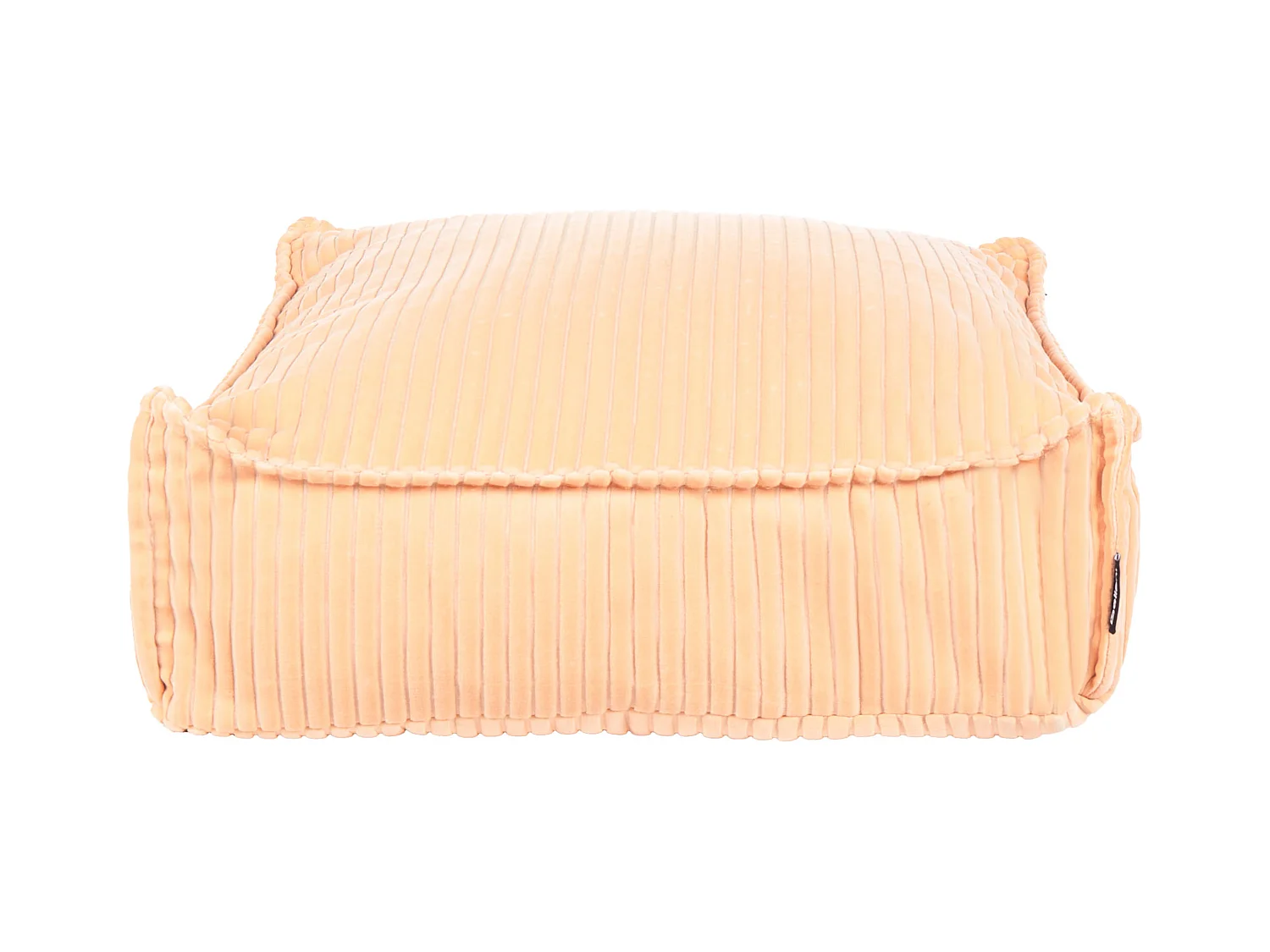 Pouf ALLOZAI Velours Rose pêche