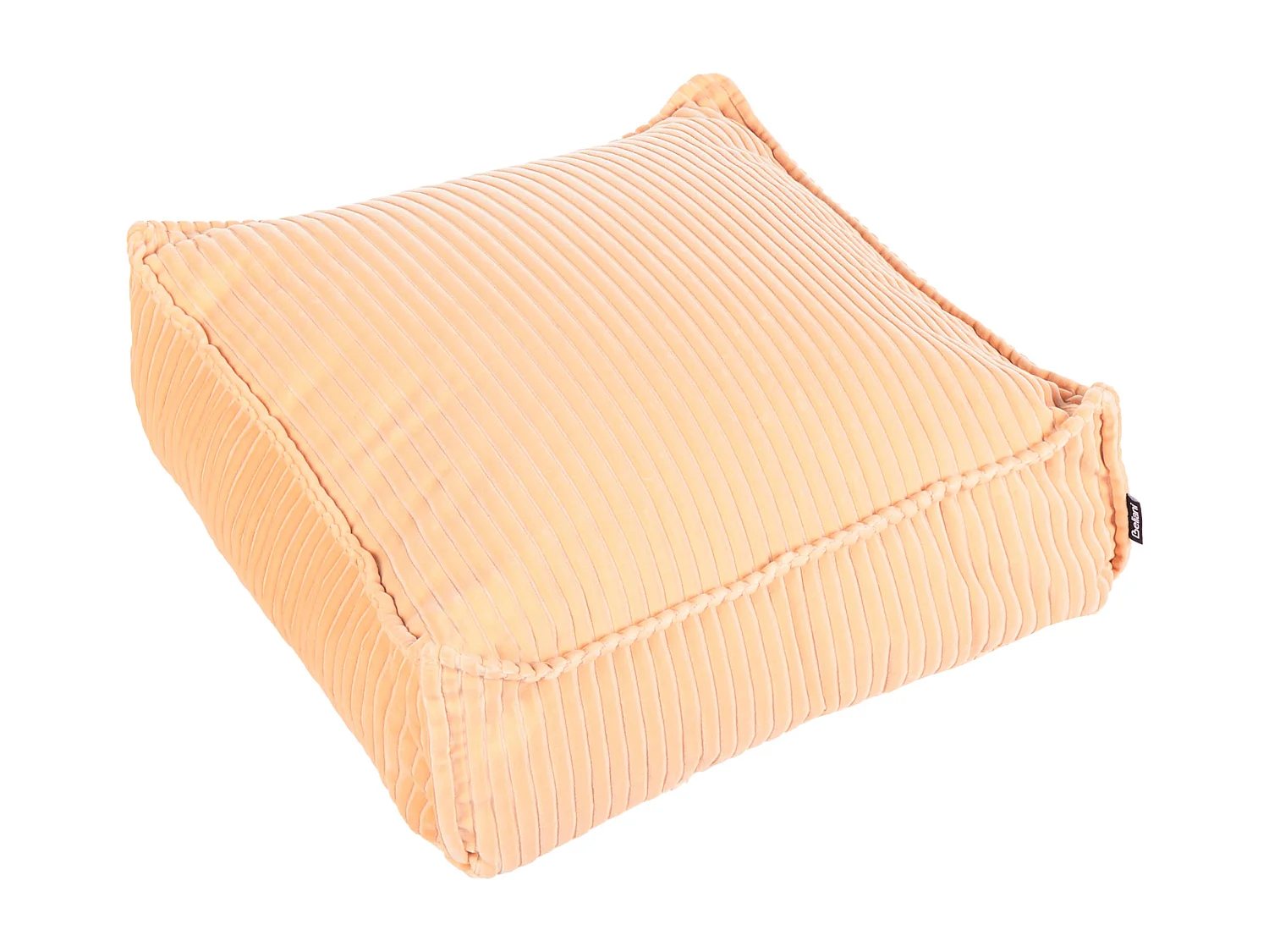 Pufe ALLOZAI Veludo Rosa pêssego 55 cm 55 cm 20 cm