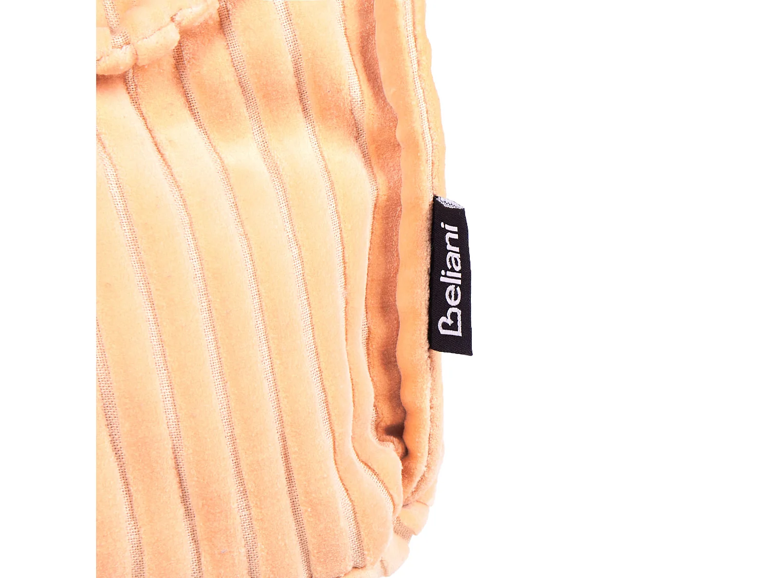 Poef ALLOZAI Fluweel Perzik 55 cm 55 cm 20 cm