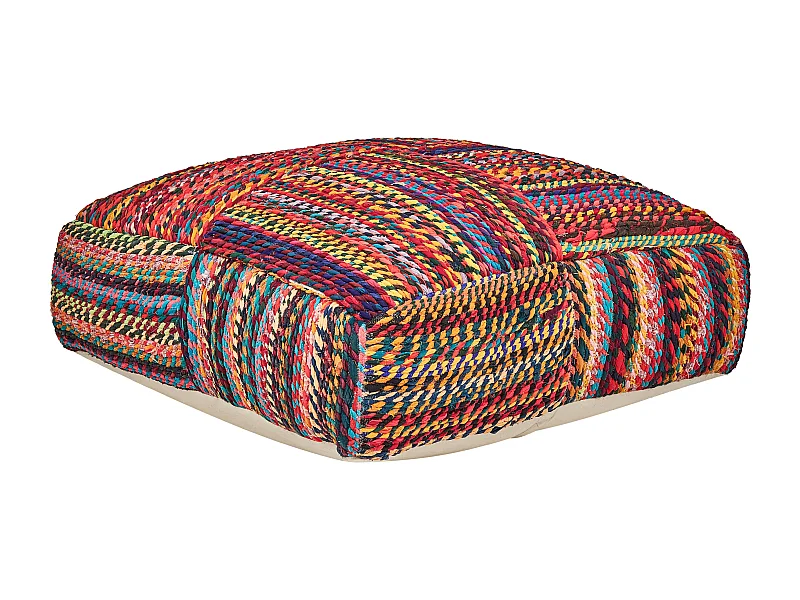 Pouf MEKHTAR Cotone Multicolore 70 cm 70 cm 20 cm