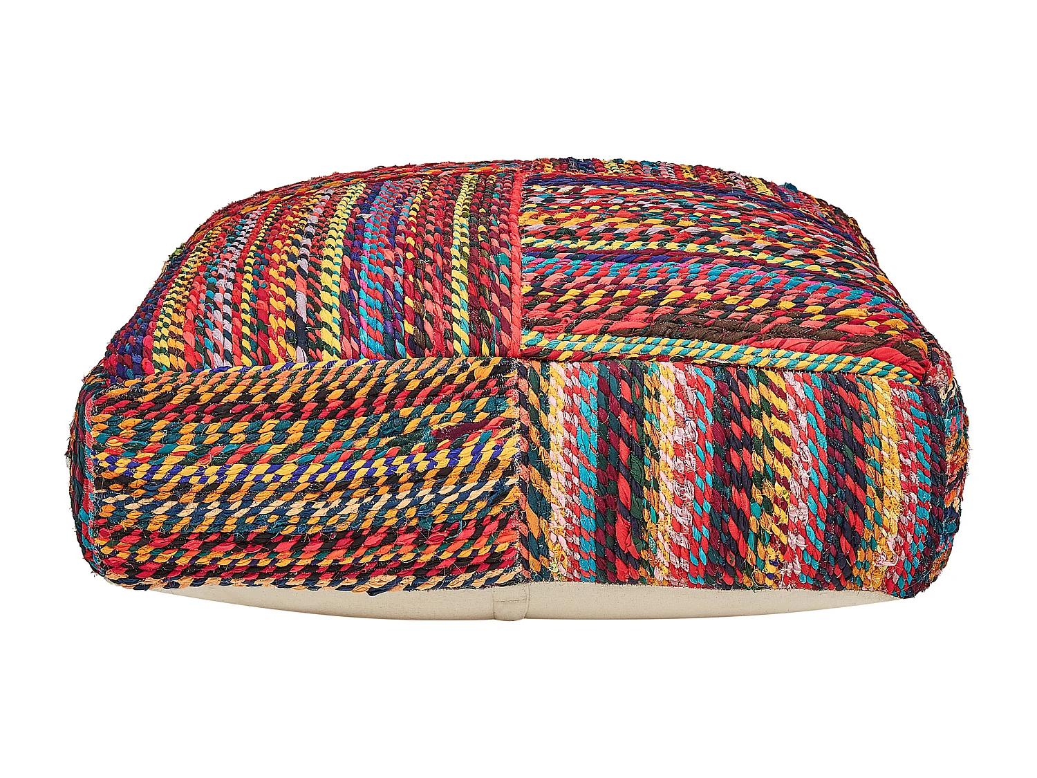 Pouf MEKHTAR Cotone Multicolore 70 cm 70 cm 20 cm