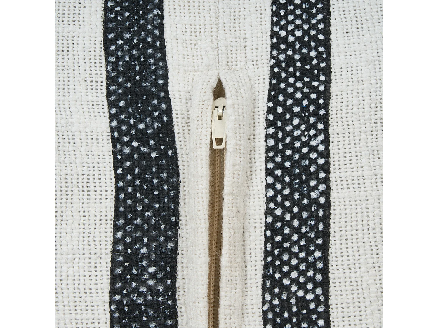 Coussin de sol ASHTI Coton Noir/blanc