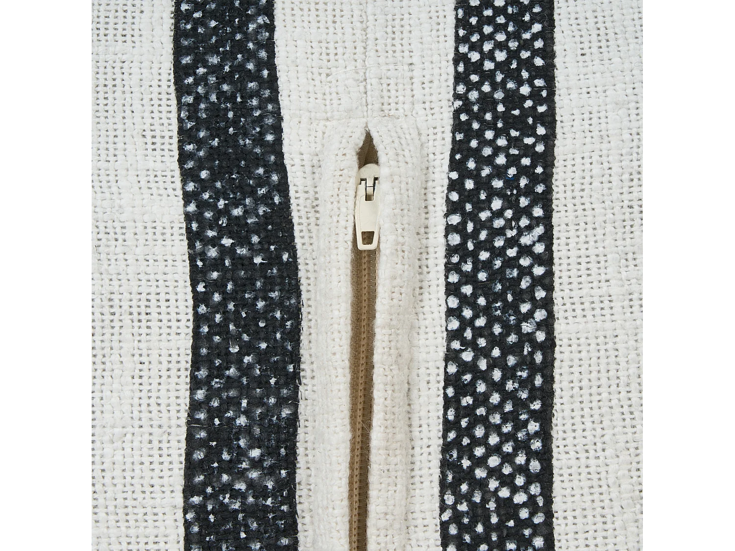 Coussin de sol ASHTI Coton Noir/blanc