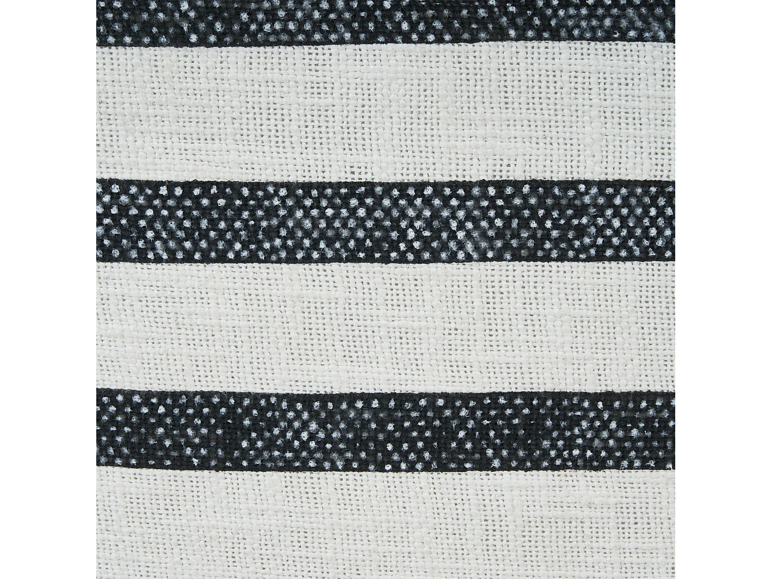 Coussin de sol ASHTI Coton Noir/blanc