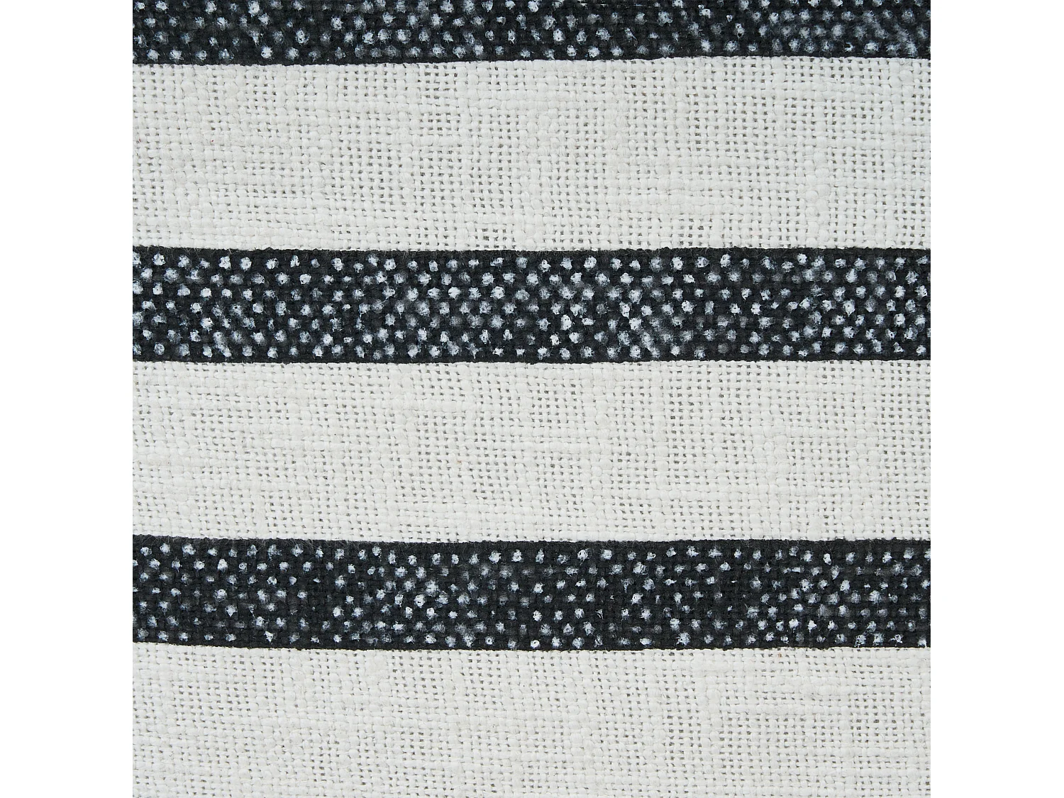 Coussin de sol ASHTI Coton Noir/blanc