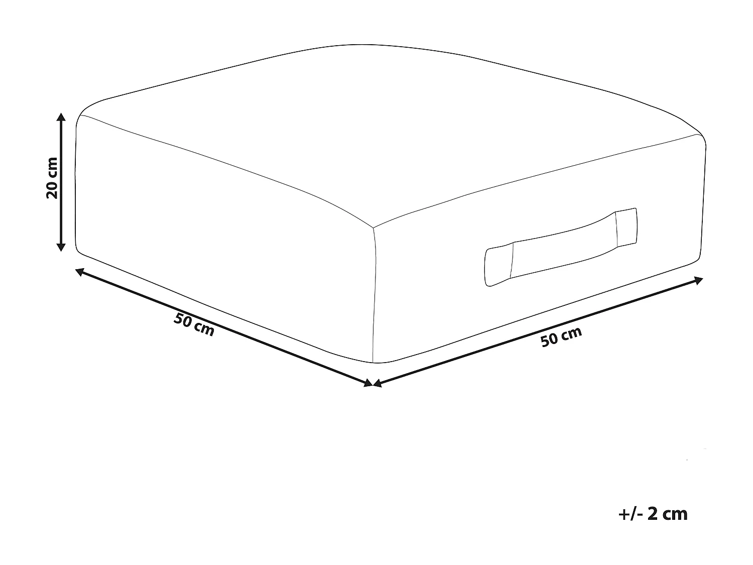 Pouf SHASA Coton Beige